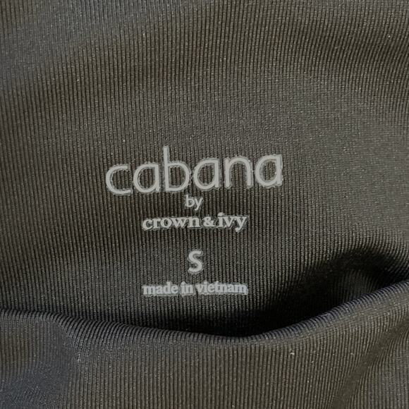 Leggings, NWT Leopard and Black Gym, Workout, Full length, Cabana, Ladies Small - Picture 3 of 4